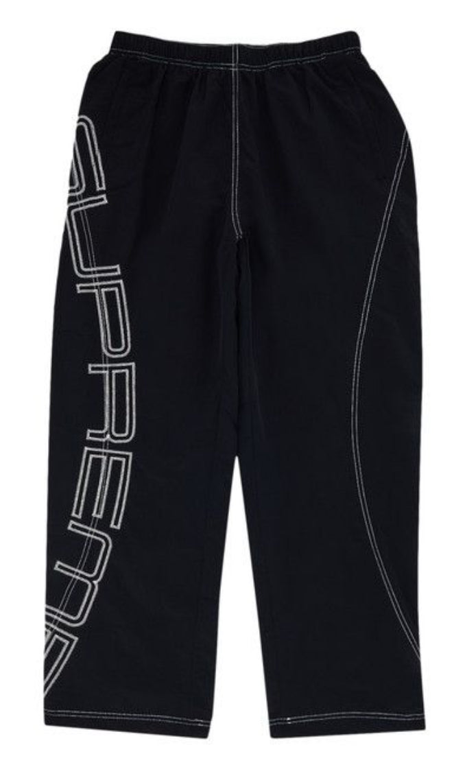 Supreme Spellout Embroidered
Track Pant 'Black'