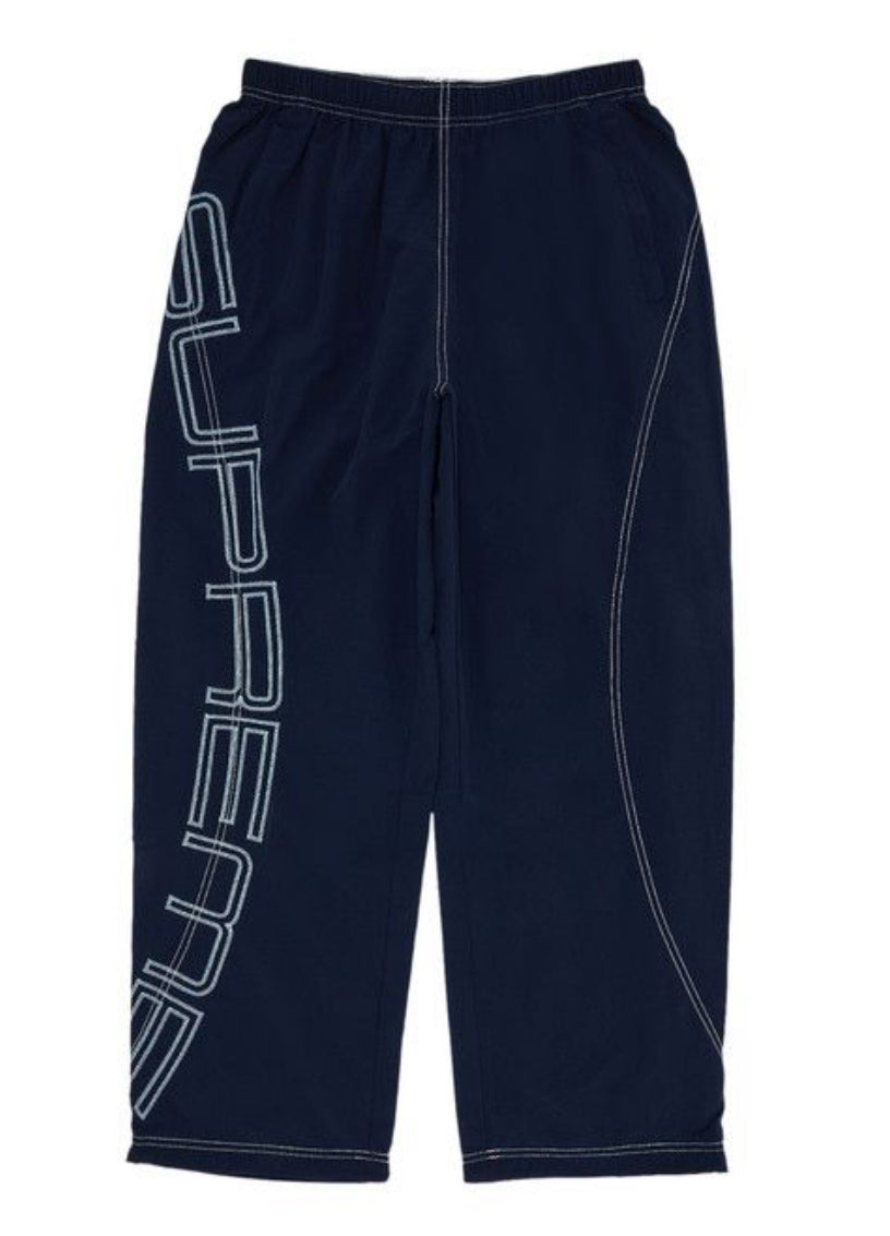 Supreme Spellout Embroidered
Track Pant 'Navy'