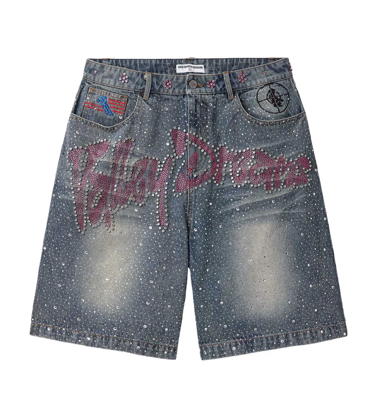 Vale Forever Iced Out Short Blue