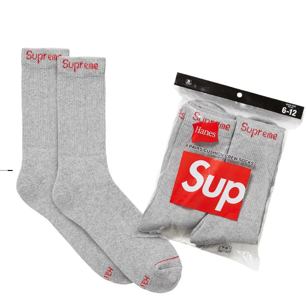 Supreme Grey Socks