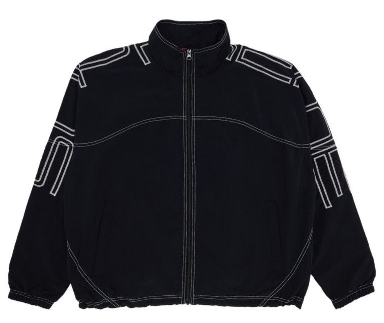 Supreme Spellout Embroidered
Track Jacket 'Black'