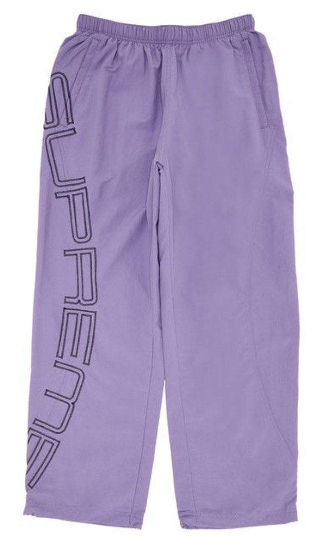 Supreme Spellout Embroidered
Track Pant 'Dusty Purple'