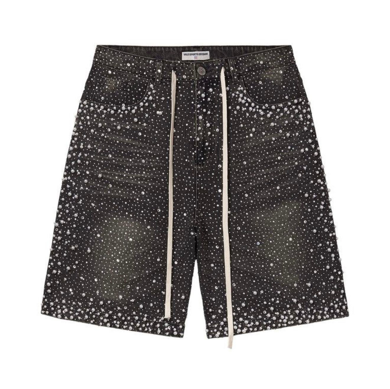 Vale Rainstorm Jean Shorts Black