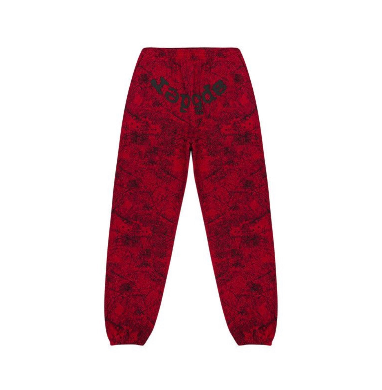 SP5DER Tree Camo Sweatpants Red