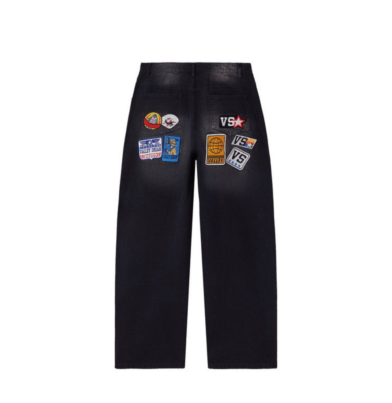 Vale 1980s Painter Denim Black