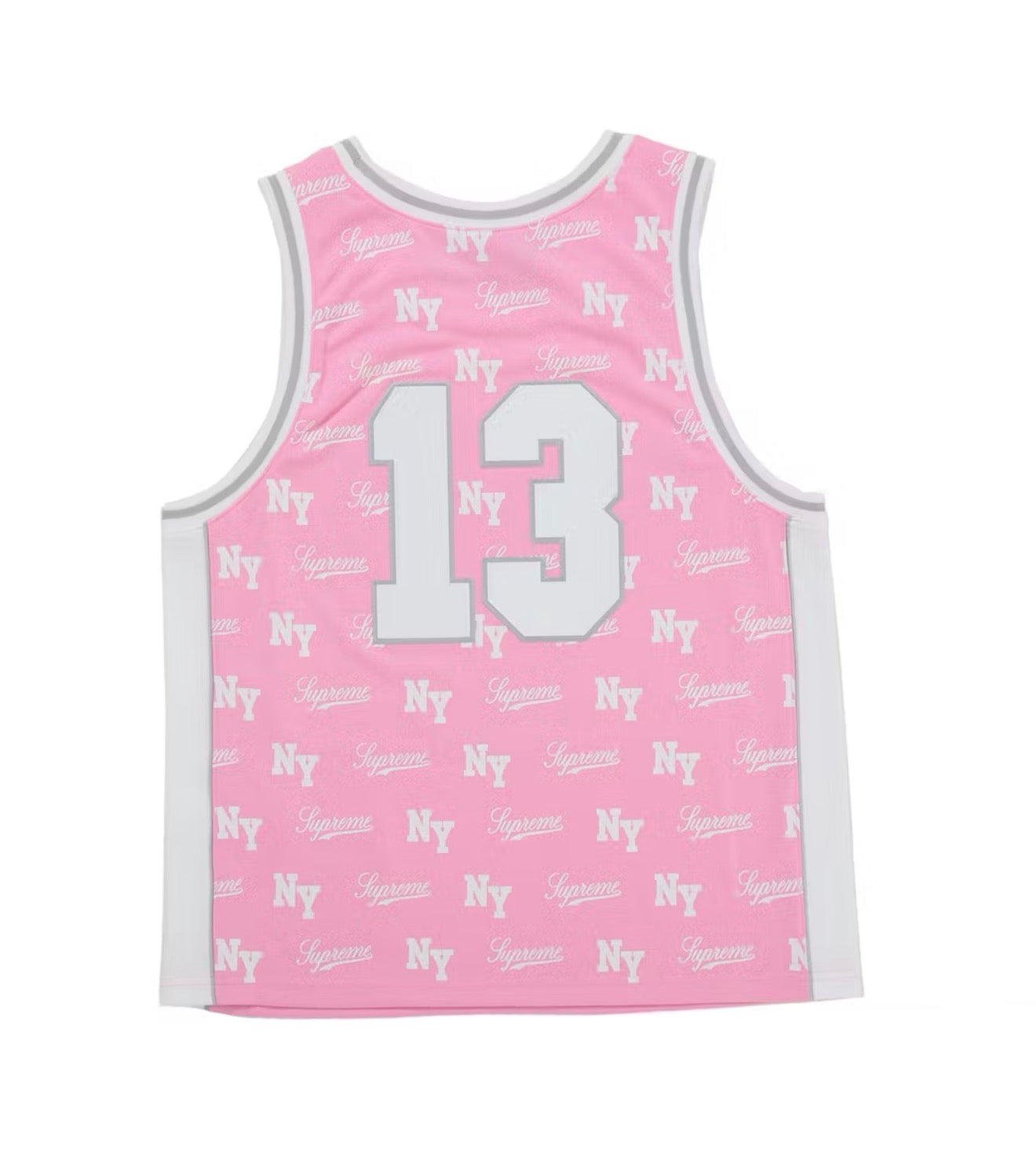 Supreme Mitchell & Ness Monogram Jersey Pink