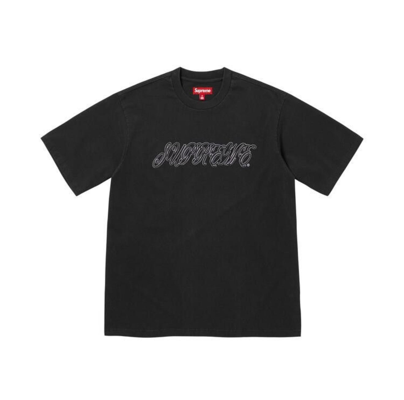 Supreme Raised Script S/S Tee Black-S