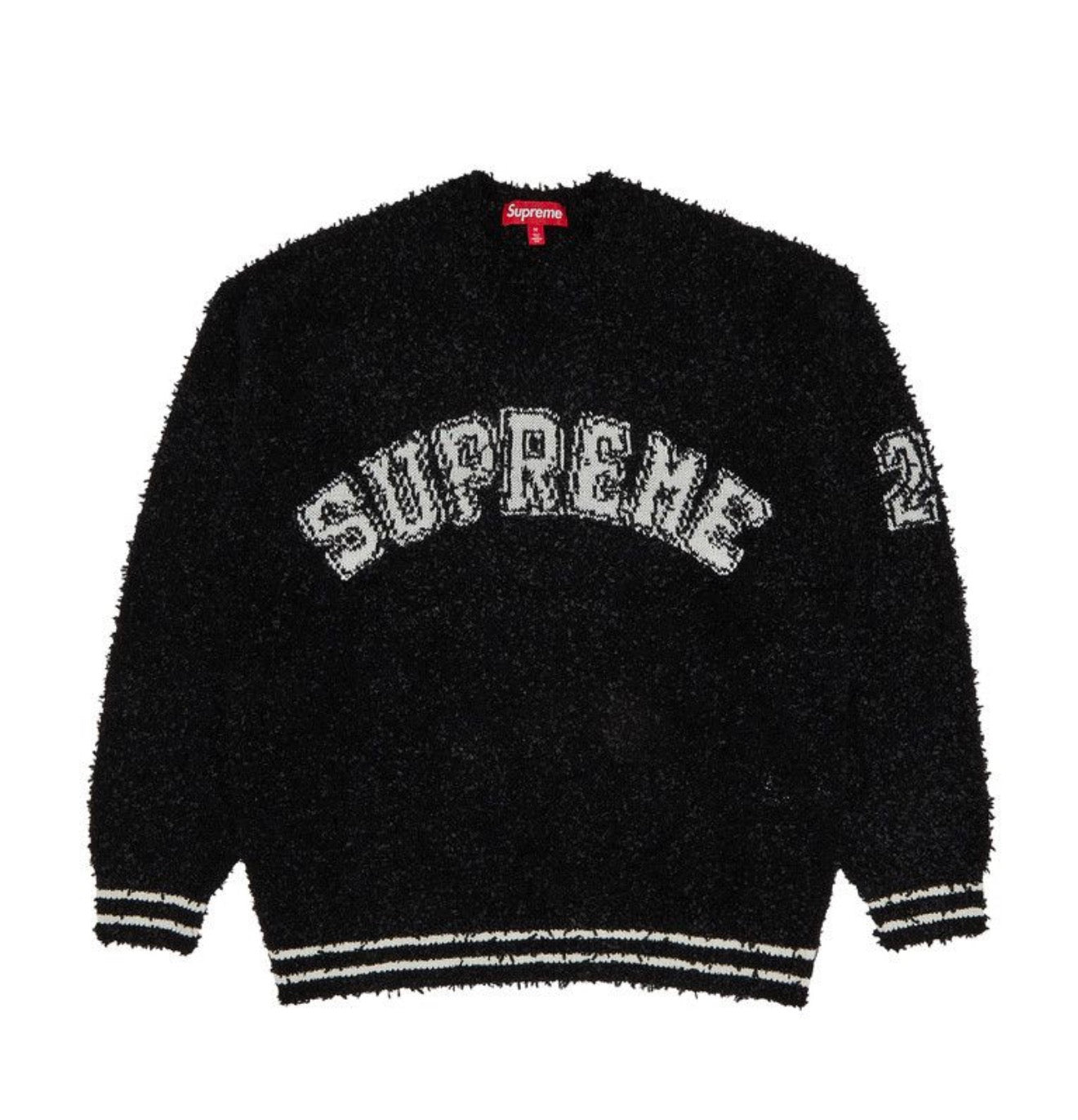 Supreme Textured Arc Sweater Black