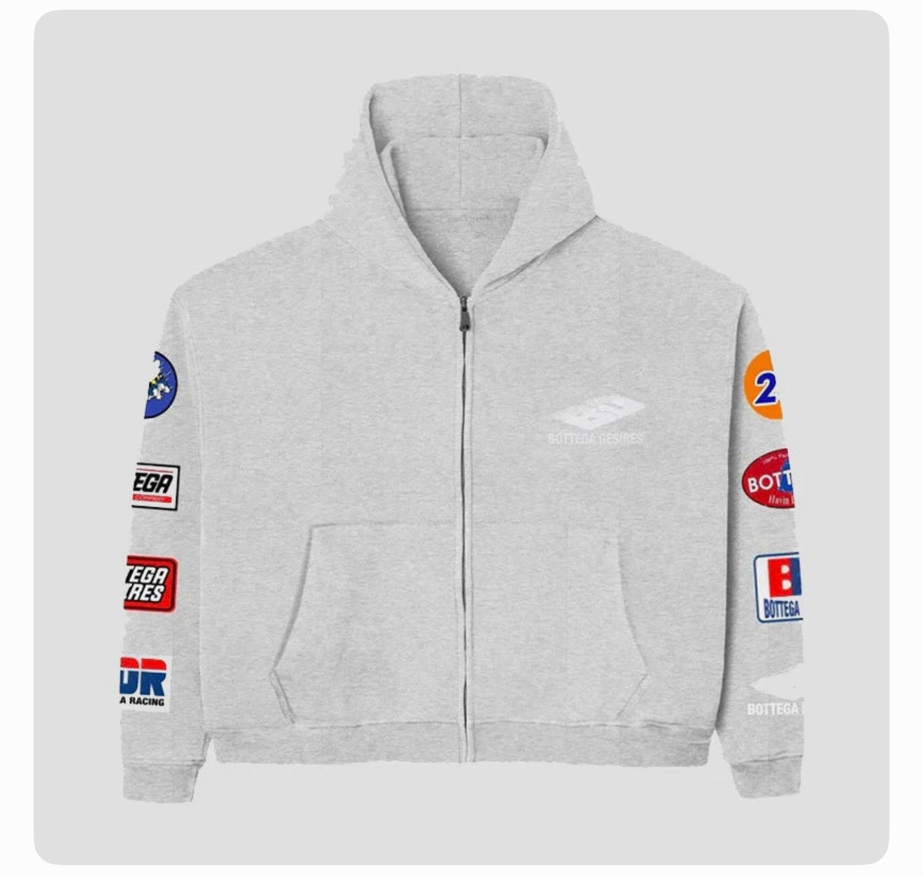 Bottega Desires Patches Jacket (Grey)