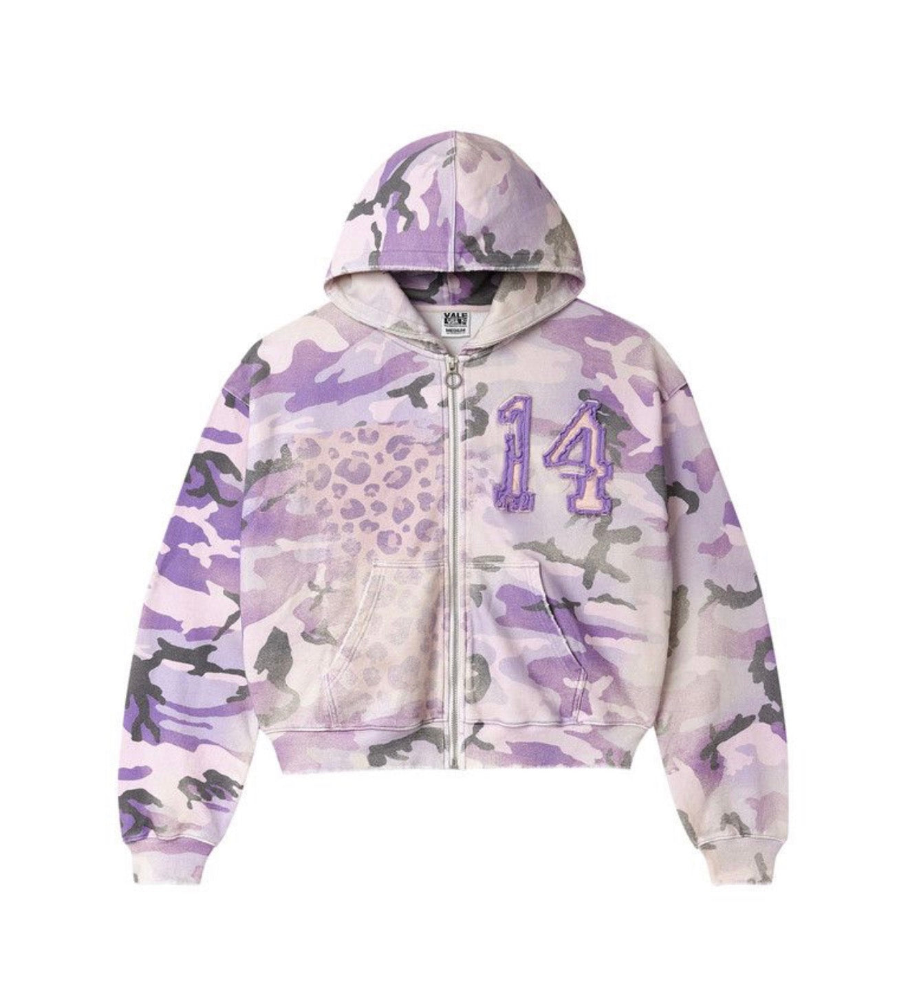 Valley Purple Camo Zip Up Hoodie