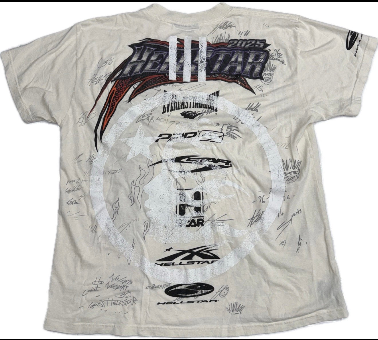 Hellstar White Nascar Tee White