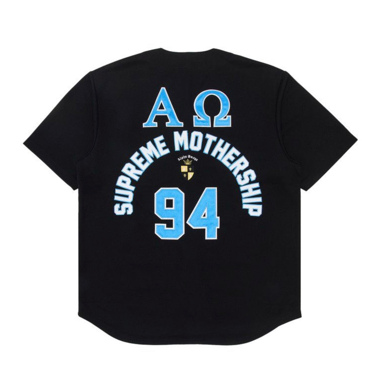 Supreme Alpha Omega Baseball Jersey Black