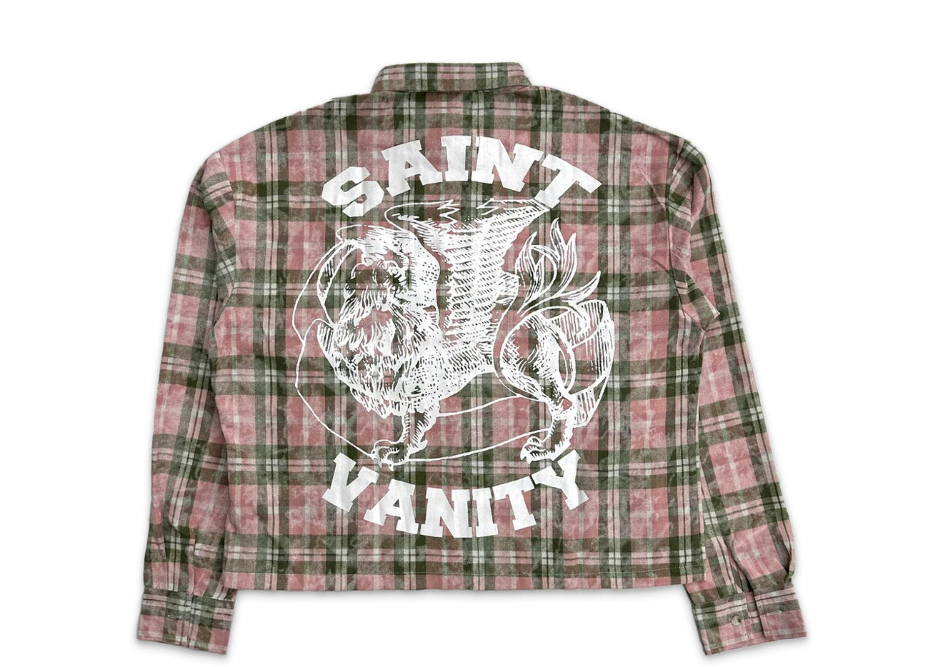 Saint Vanity Pink And Green Flannel