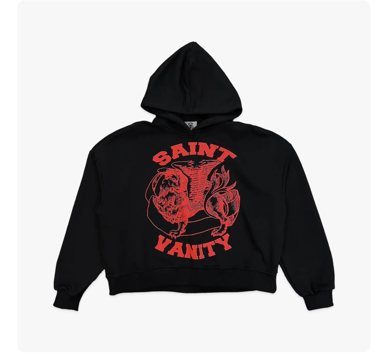 Saint Vanity Black And Red Hoodie