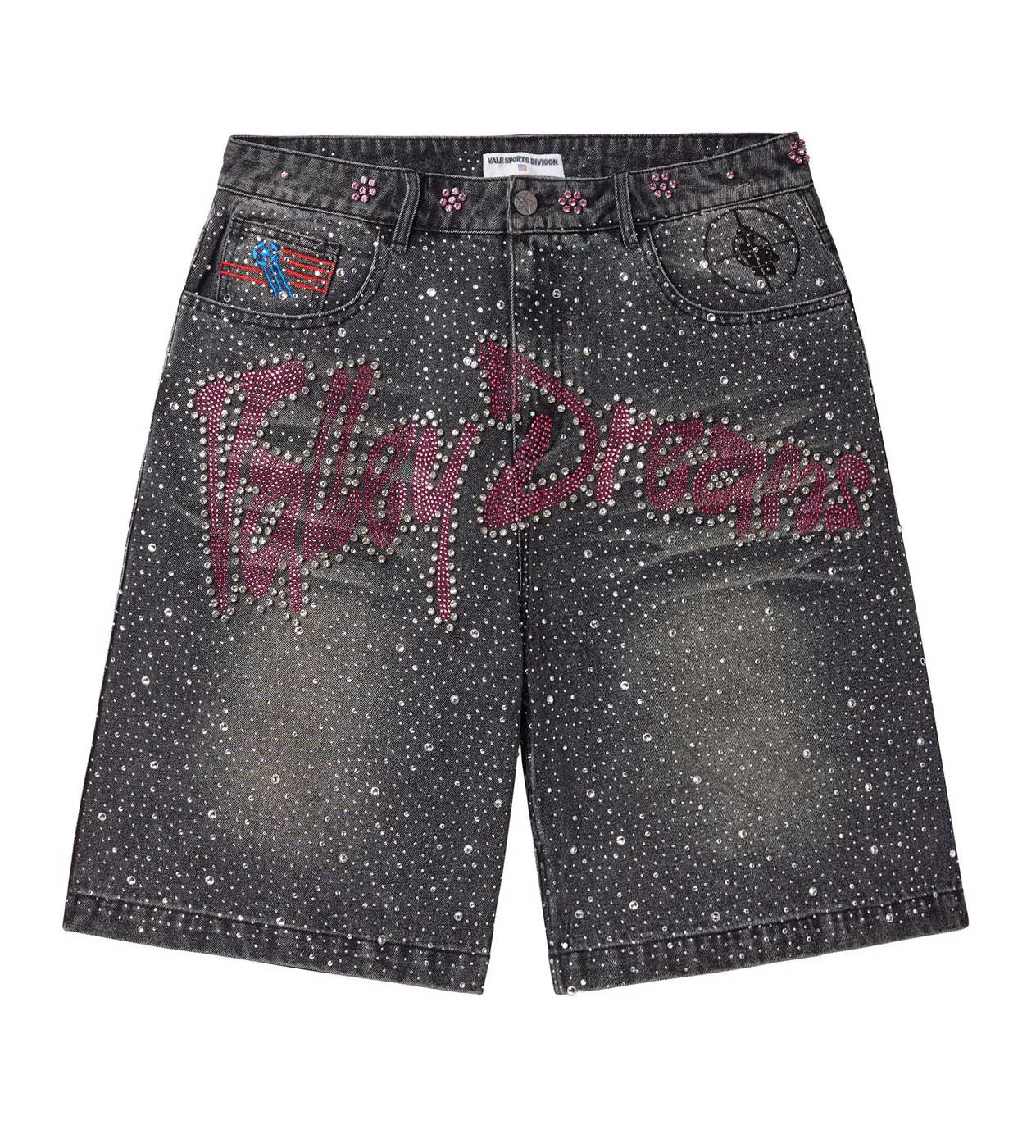 Vale Forever Black Iced Out Short