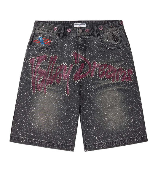Vale Forever Black Iced Out Short