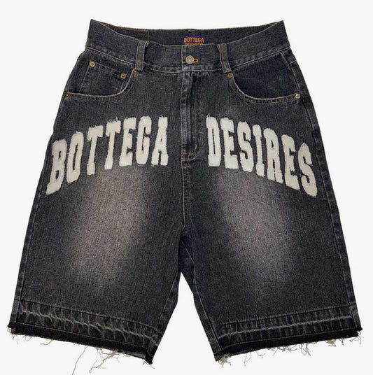 Bottega Desire “Black” Denim Shorts