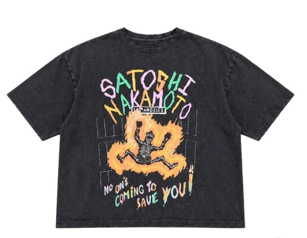 Satoshi Nakamoto No Savior Black Tee