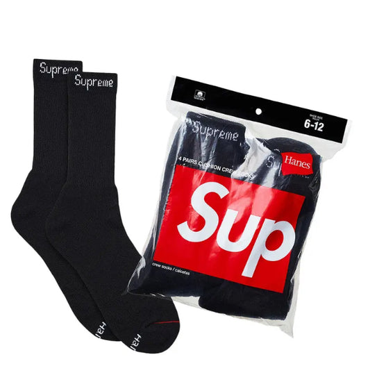 SUPREME BLACK SOCKS