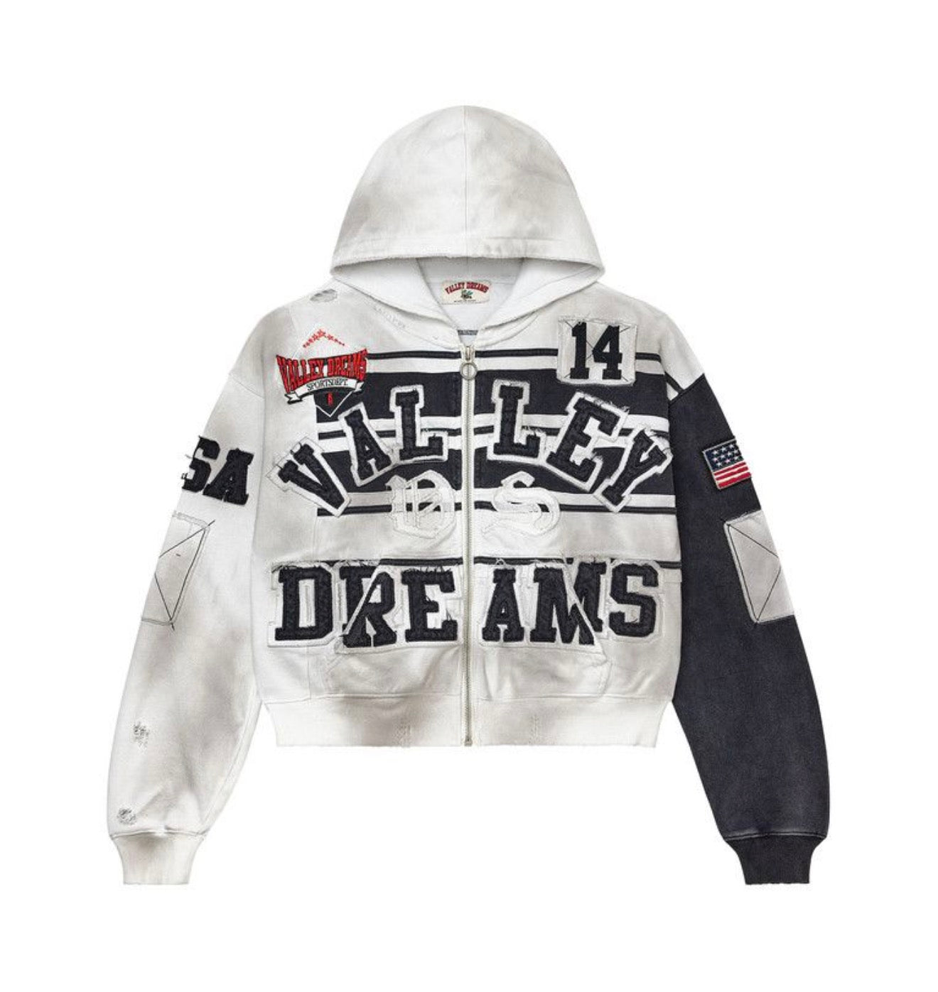 Vale Collage Zip Up Oreo