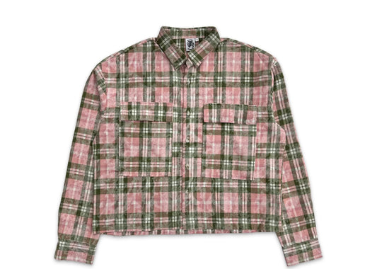 Saint Vanity Pink And Green Flannel