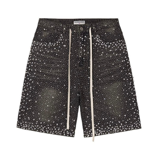 Vale Rainstorm Jean Shorts Black