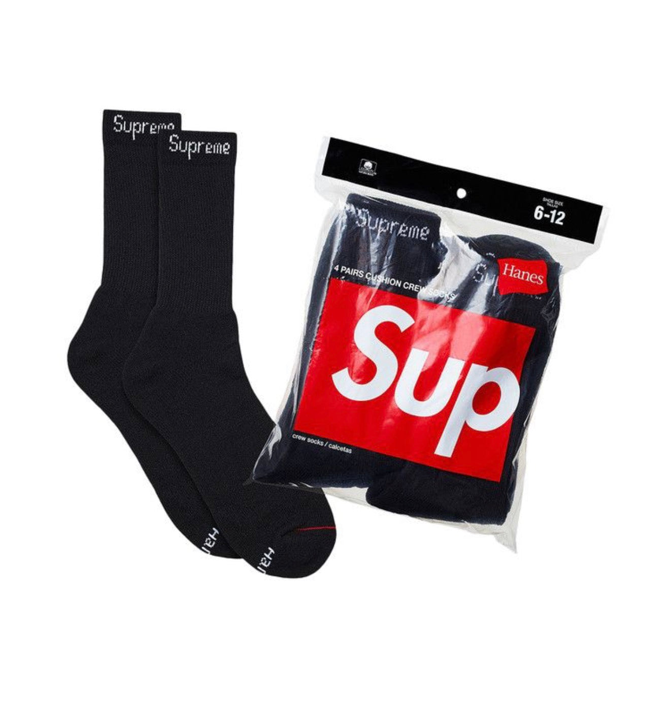 Supreme Black Socks