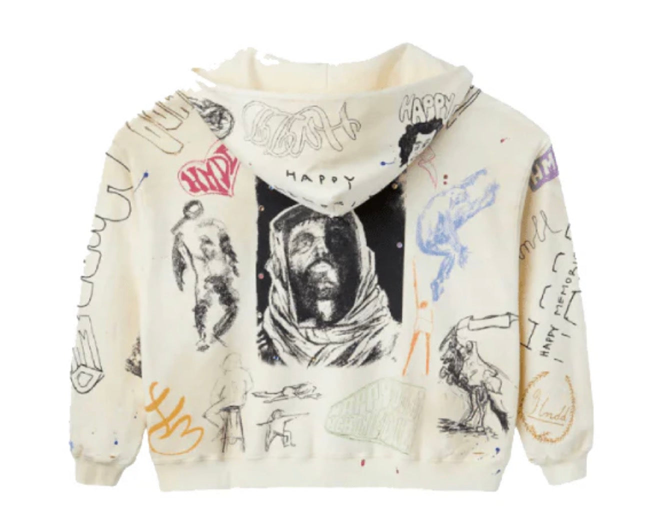 HMMD 'Sketch' Hoodie Creme