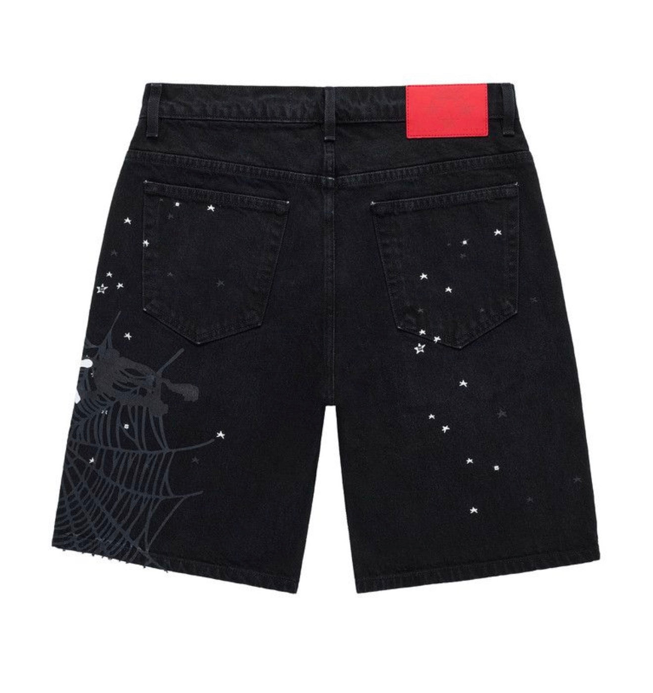 Sp5der Heavy Web Jean Short Black