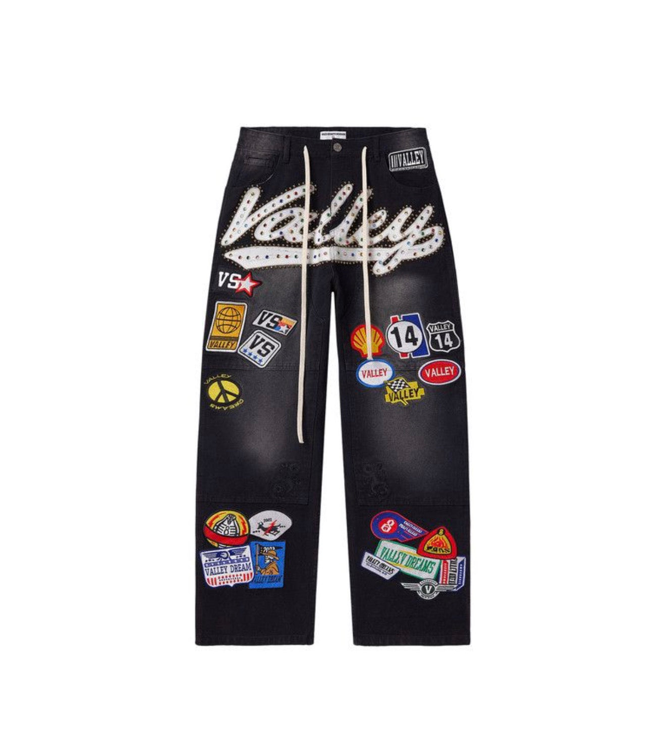 Vale 1980s Painter Denim Black