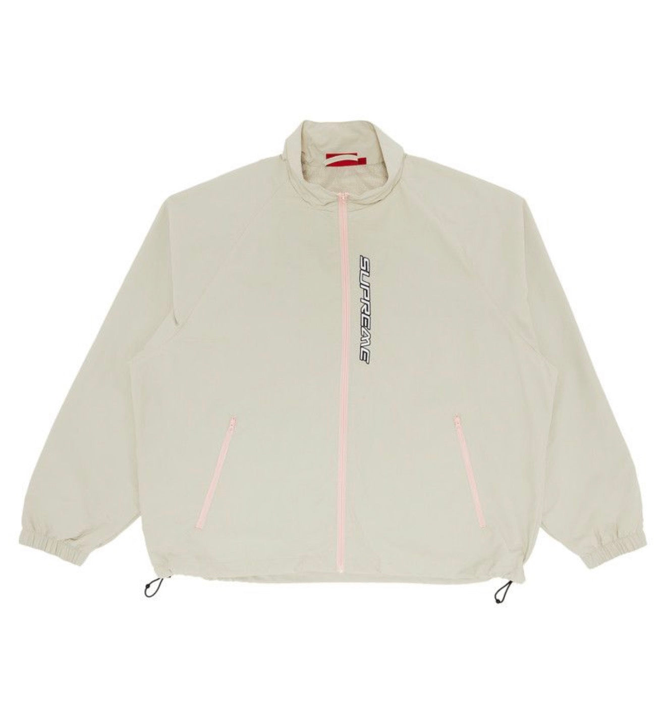 Supreme Contrast Zip Track Jacket Tan