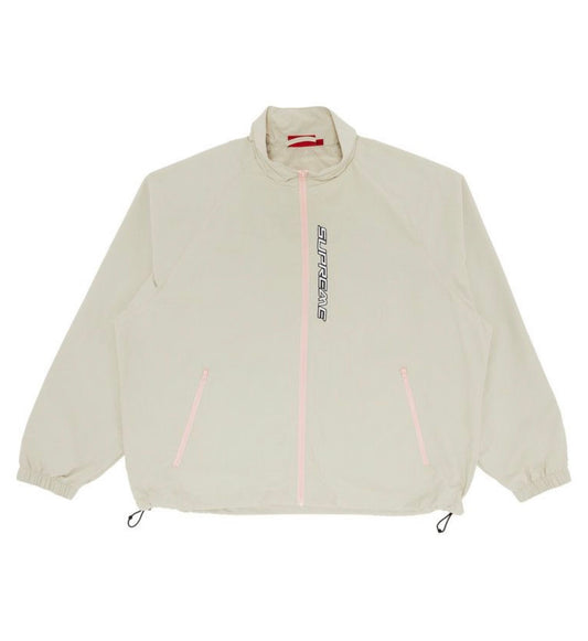 Supreme Contrast Zip Track Jacket Tan