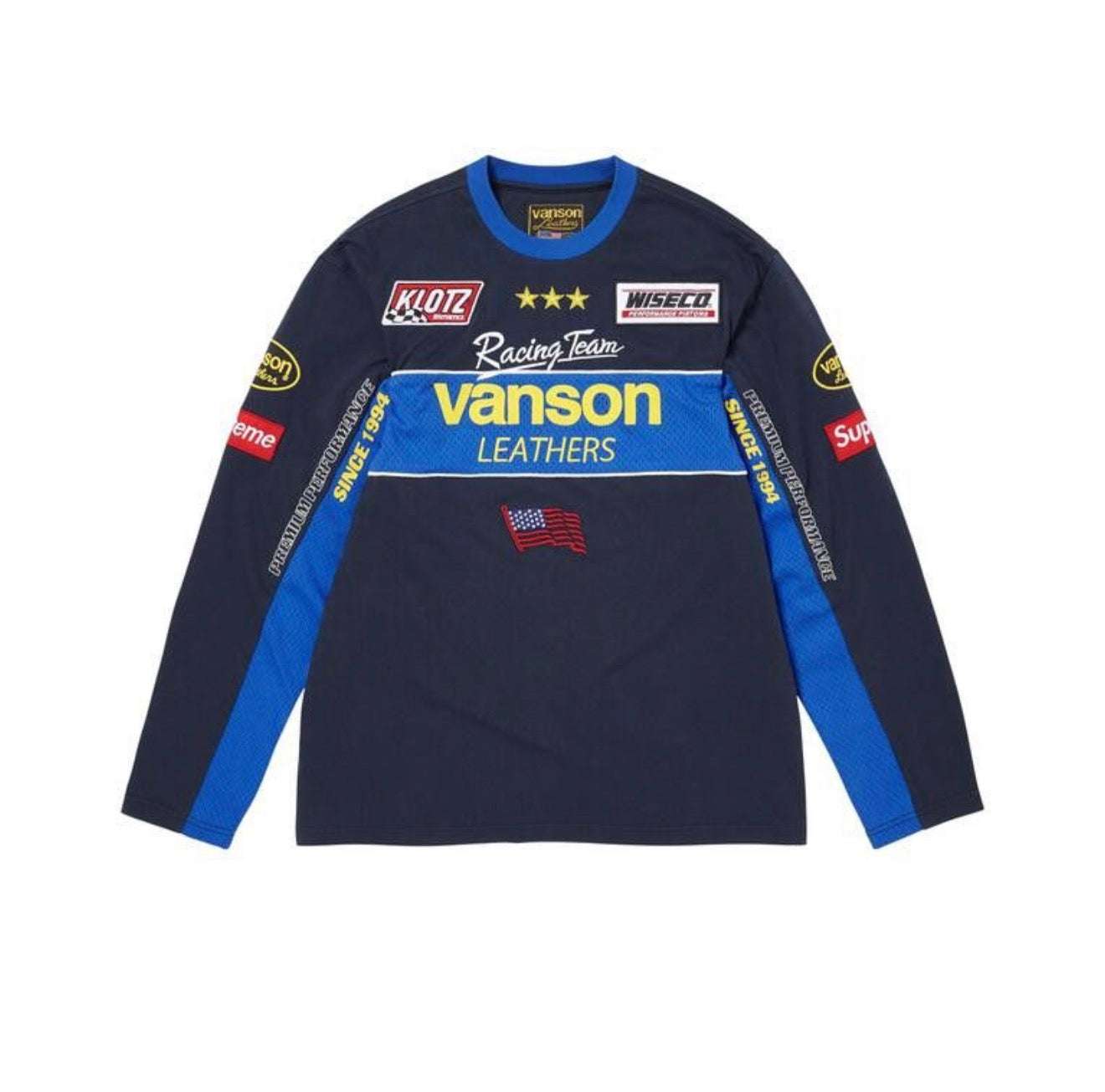 Supreme X Vanson Leathers LongSleeve Black