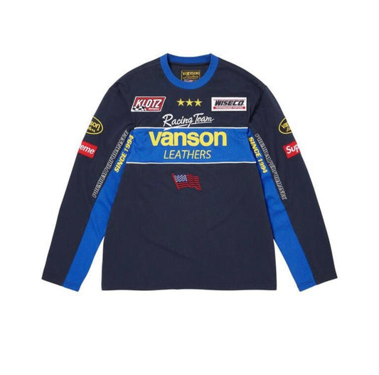 Supreme X Vanson Leathers LongSleeve Black
