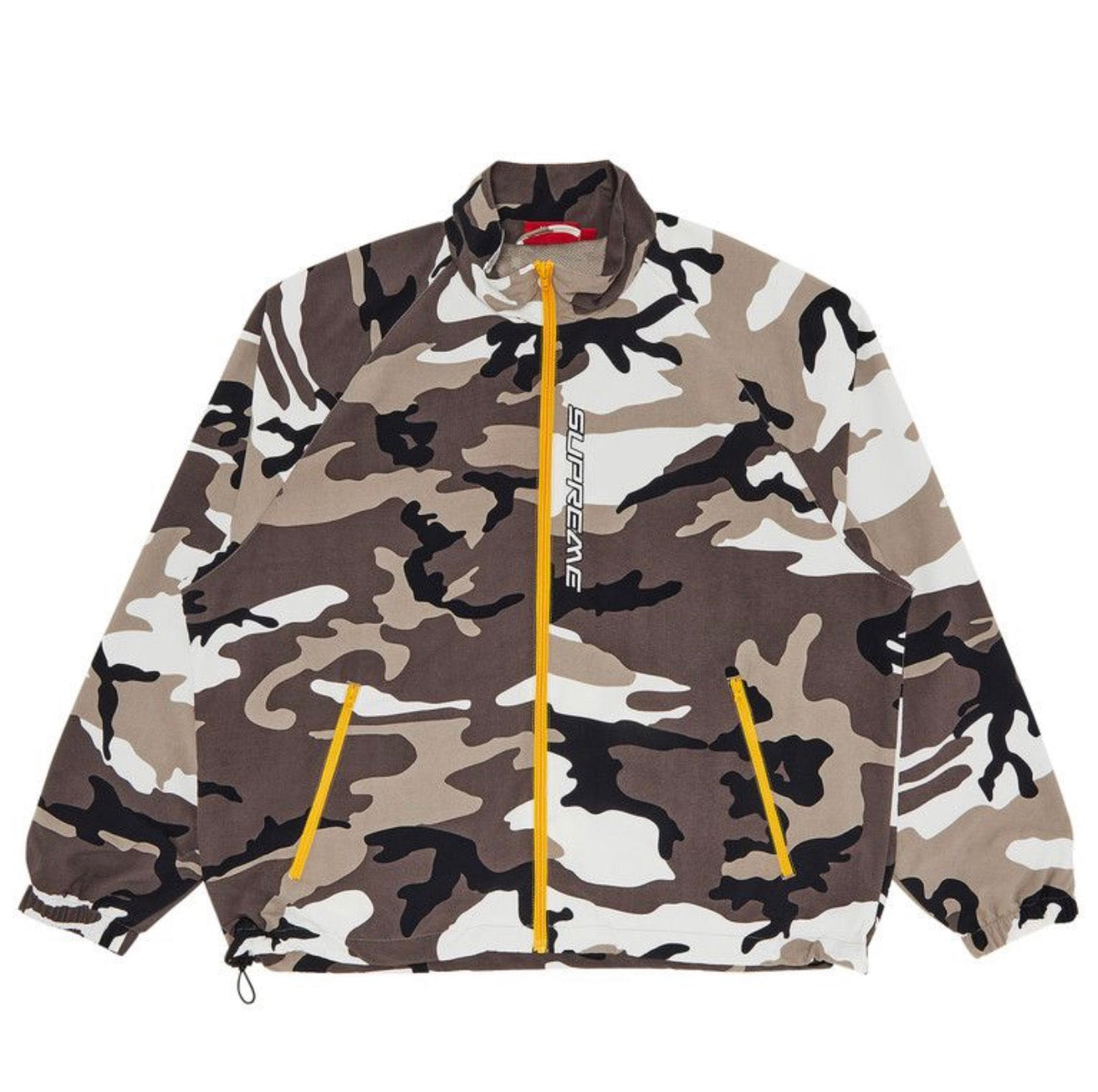Supreme Contrast Zip Track Snow Camo Jacket