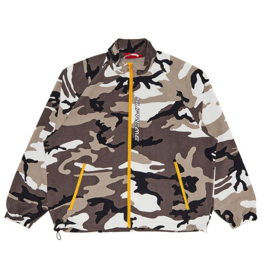 Supreme Contrast Zip Track Snow Camo Jacket