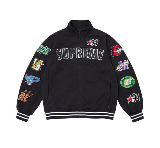 Supreme Mascots Zip Up Sweatshirt Black