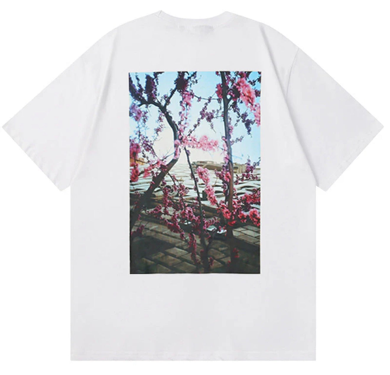 Fear Of God Essentials Floral Photo T Shirt White
