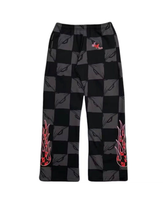 Matty Boy Anti Promo 99 Eyes Flame Sweatpants Black/Grey