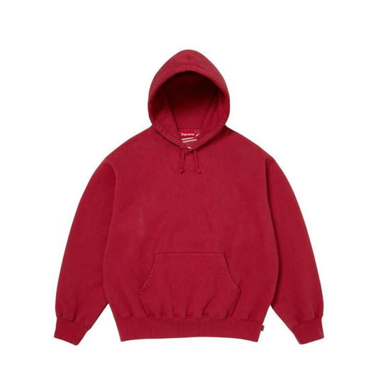 Supreme Satin Applique Hooded Sweatshirt Red