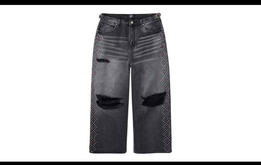 HMDD Crystal H-Star Baggies Pants