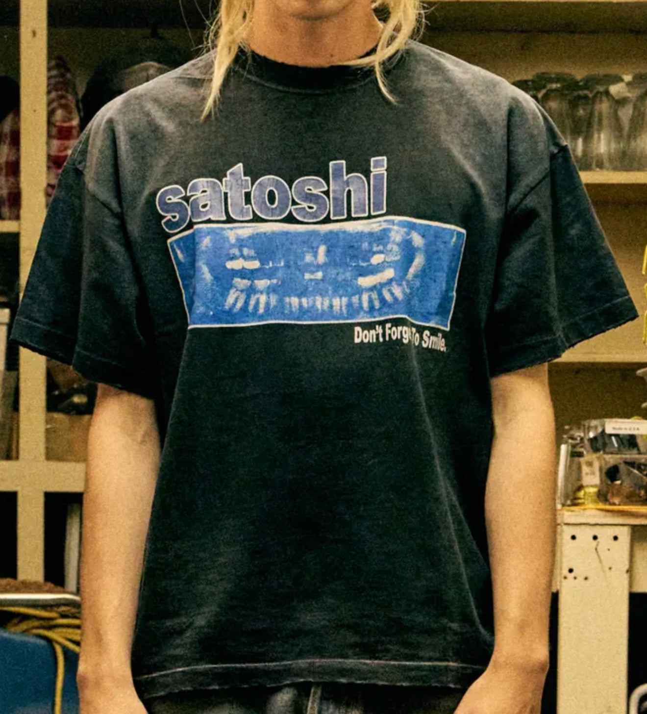 Satoshi Nakamoto Smile Tee