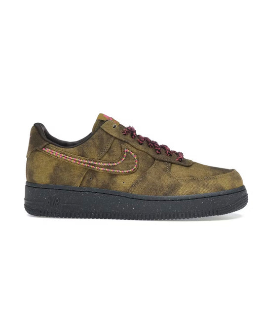 Nike Air Force 1 Low Boucle Desert Moss Fierce Pink