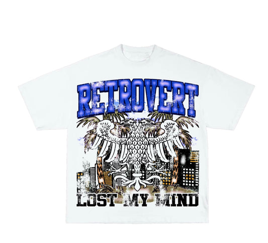 Retrovert Bird Blue Tee