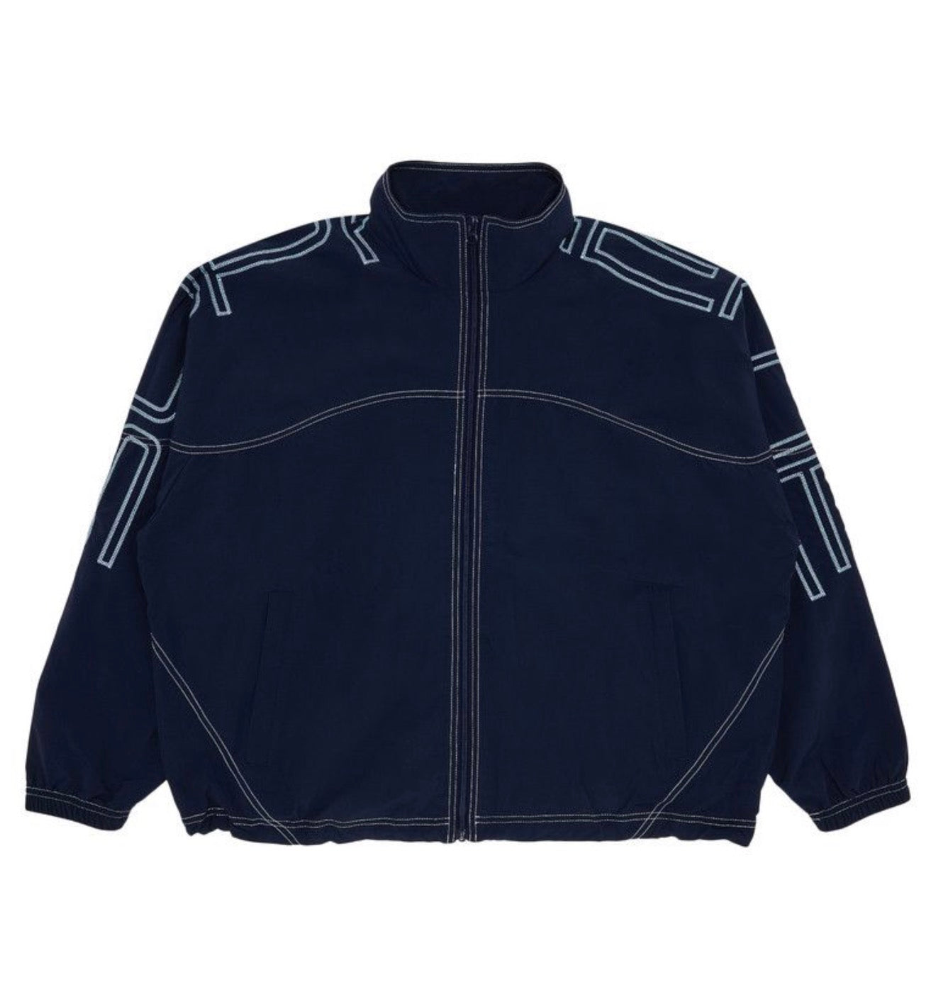 Supreme Spellout Track Jacket Navy