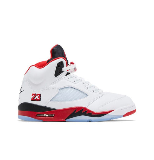 Jordan 5 Retro Fire Red Tongue