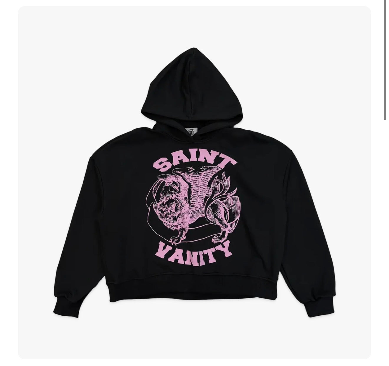 Saint Vanity Black And Pink Hoodie