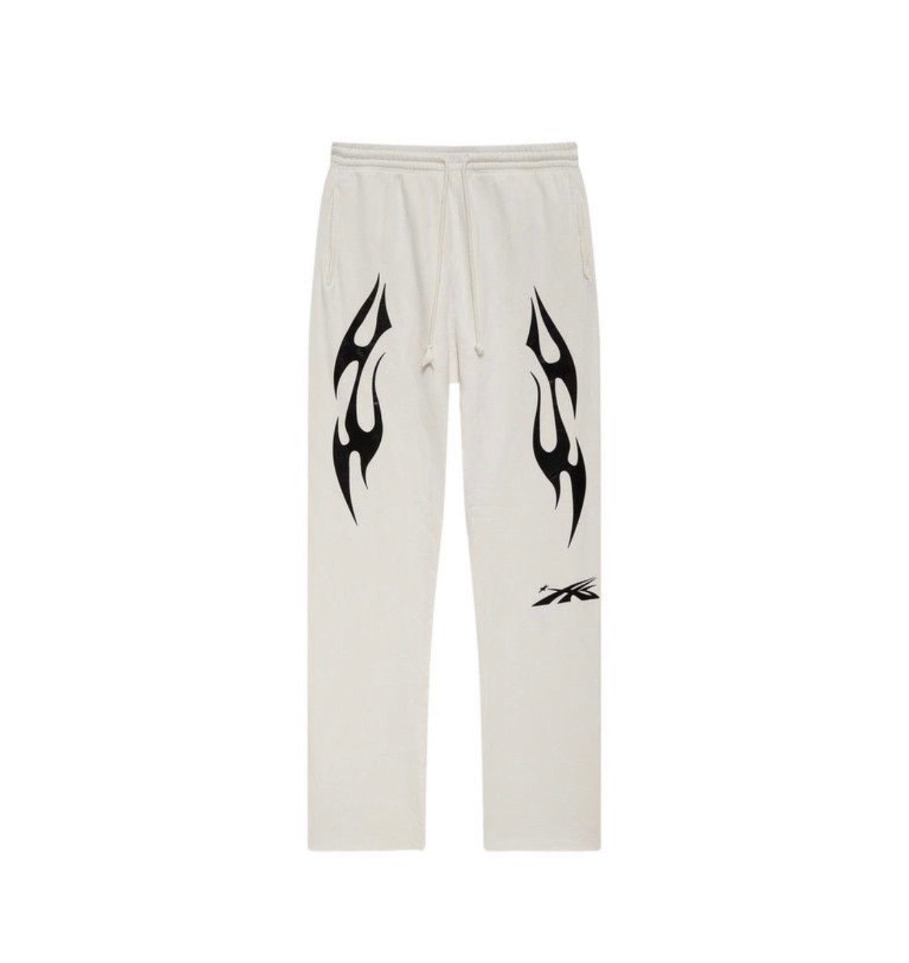 Hellstar Tribal Flame Sweatpants White