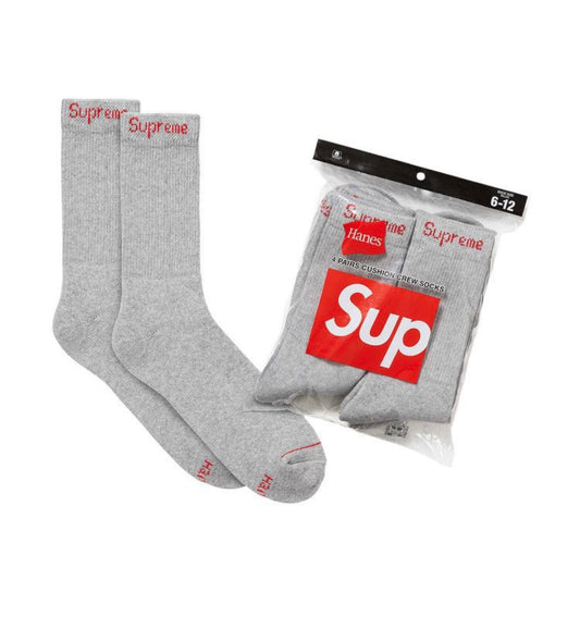 Supreme Grey Socks