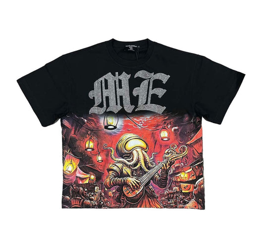 Mixed Emotion Octopus Rhinestone Tee